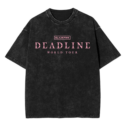 Deadline World Tour Vintage Tee – Custom K-pop Inspired[11188]