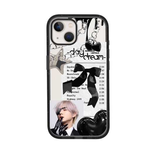 Daydream Black Heart Custom Phone Case  for iPhone 11 - 17, iPhone 17 Air Series [10940]
