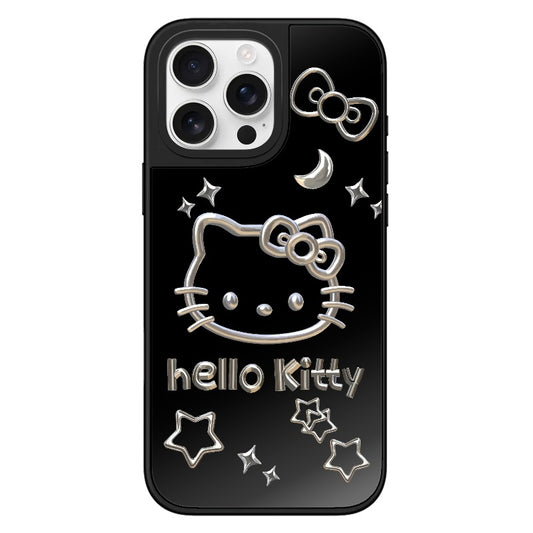Custom Metallic Hello Kitty Night Sky Phone Case – Moon & Star Aesthetic Phone Case  for iPhone 11 - 17, iPhone 17 Air Series [661]